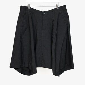 Comme des Garçons Grey Wool Drop Crotch Short